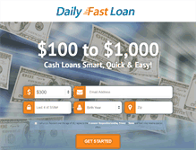 Tablet Screenshot of dailyfastloan.com